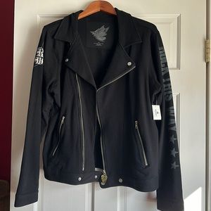 Disney Parks Rock ń Roller Coaster Aerosmith Sweatshirt Jacket.